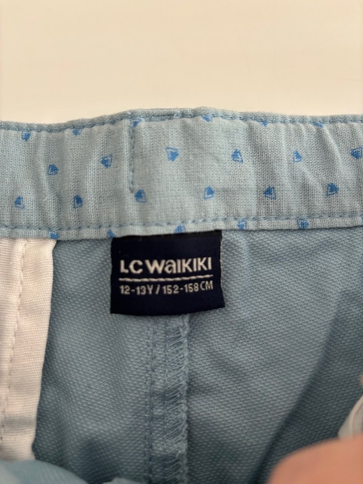 Gri Erkek Çocuk Salaş Kot Şort - Görsel 4