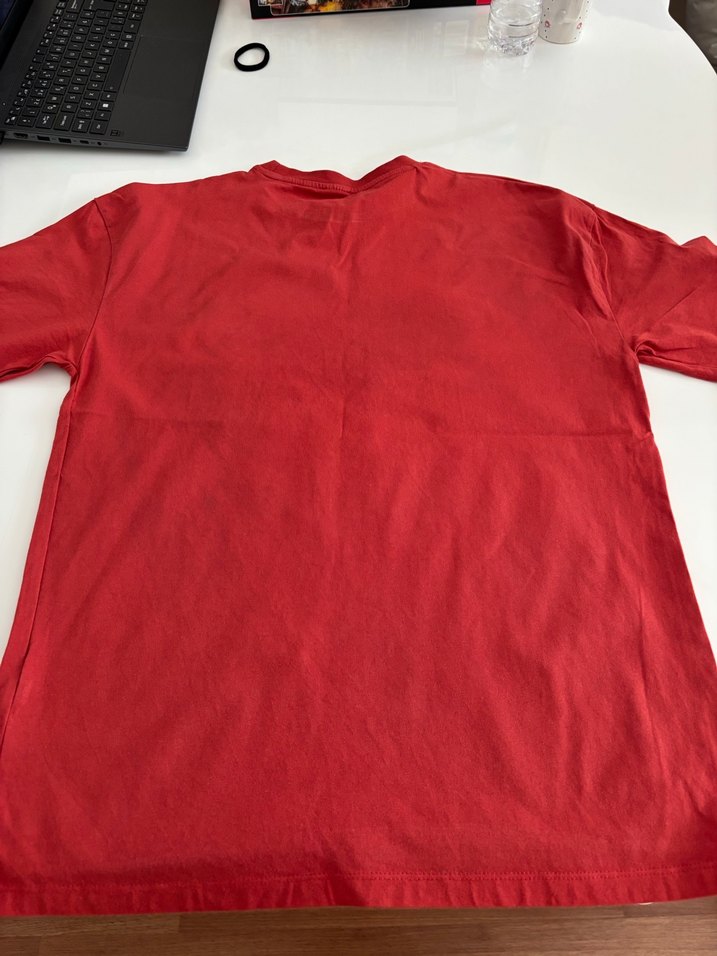Kırmızı Baskılı Erkek Tişört - Görsel 2