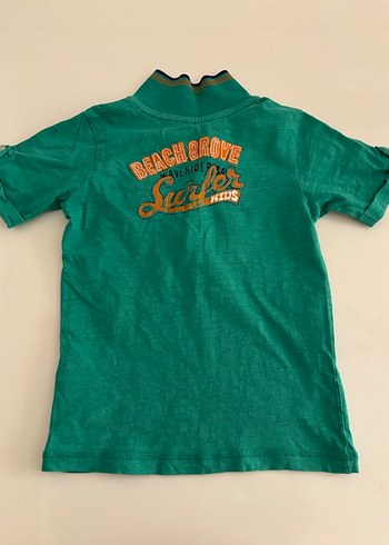 Erkek Çocuk Koyu Yeşil Kısa Kollu Gömlek - Görsel 3