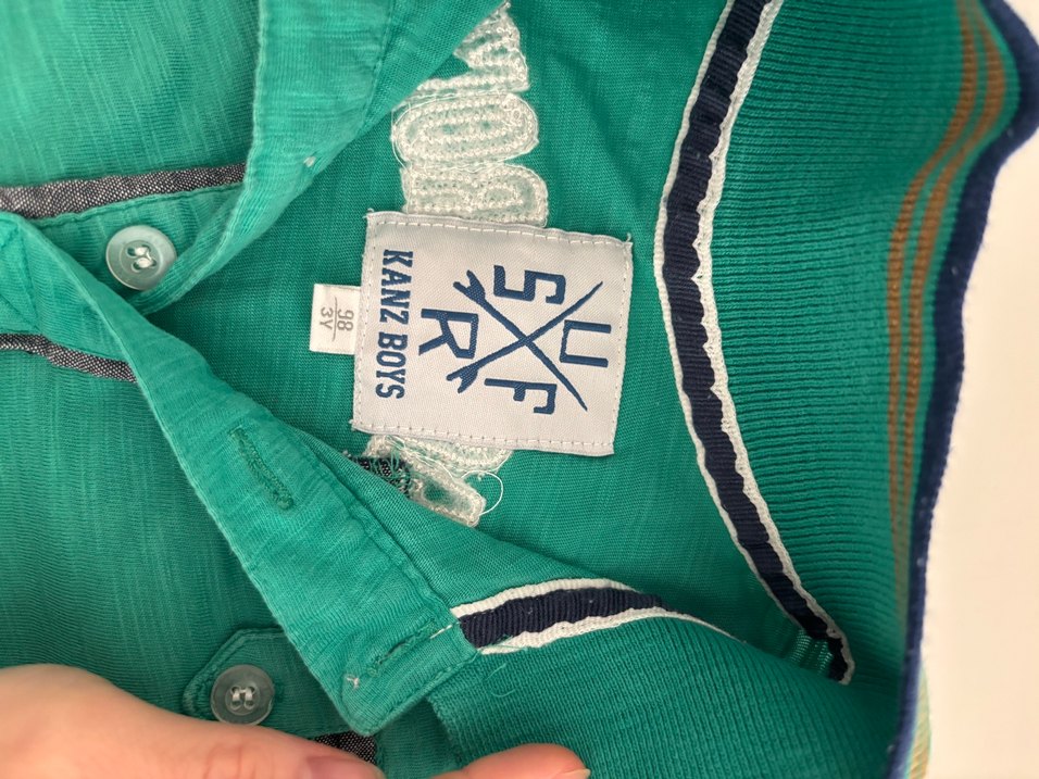 Erkek Çocuk Koyu Yeşil Kısa Kollu Gömlek - Görsel 2