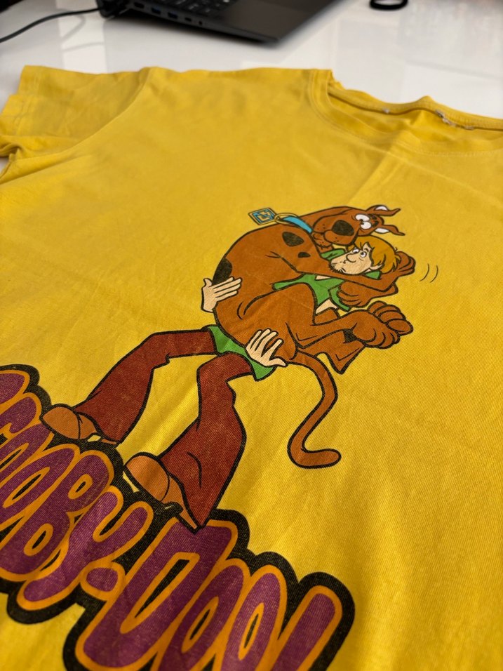 Sarı Scooby-Doo Baskılı erkek Tişörtü - Görsel 2