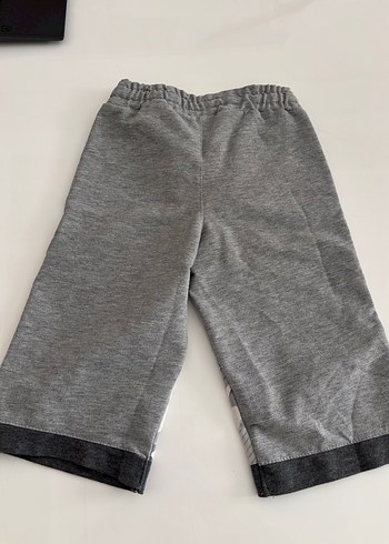 Erkek Gri Baskılı Bol Kesim Şort - Görsel 2