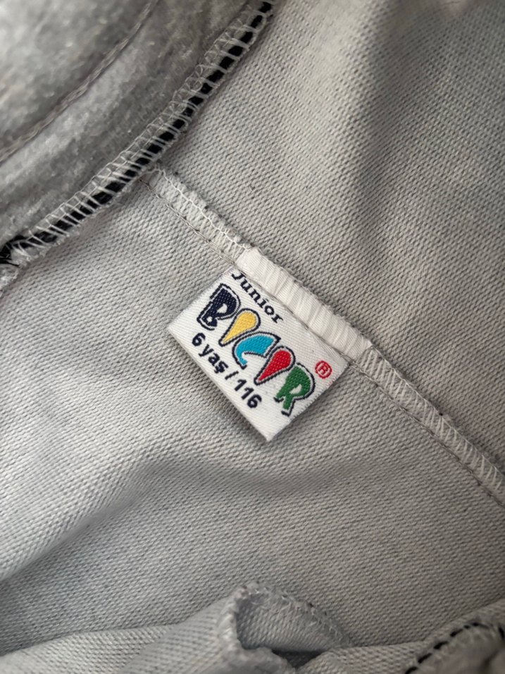 Erkek Gri Baskılı Bol Kesim Şort - Görsel 3