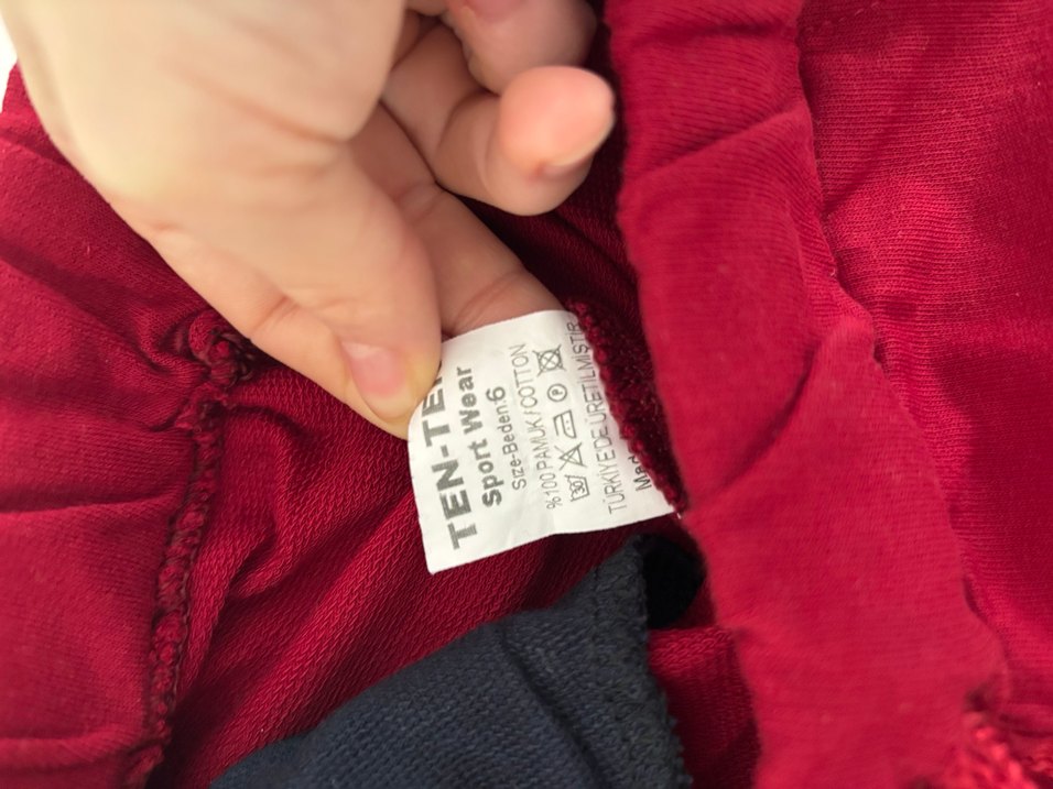 Nakışlı Kemerli Kırmızı Erkek Şort - Görsel 3