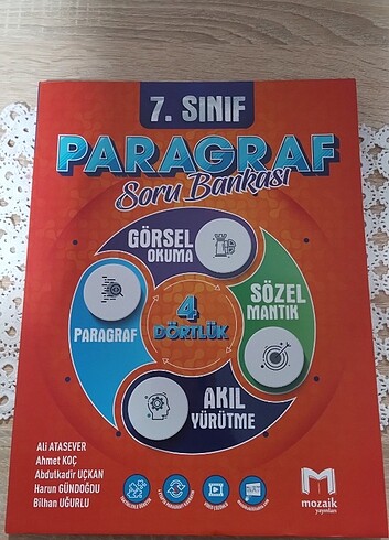 7. Sınıf Paragraf Kitabı/Mozaik Yayınları