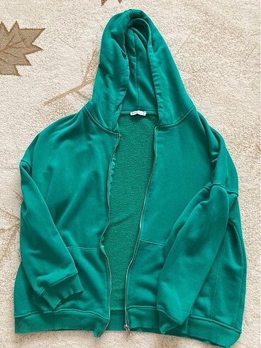 yeşil sweatshirt