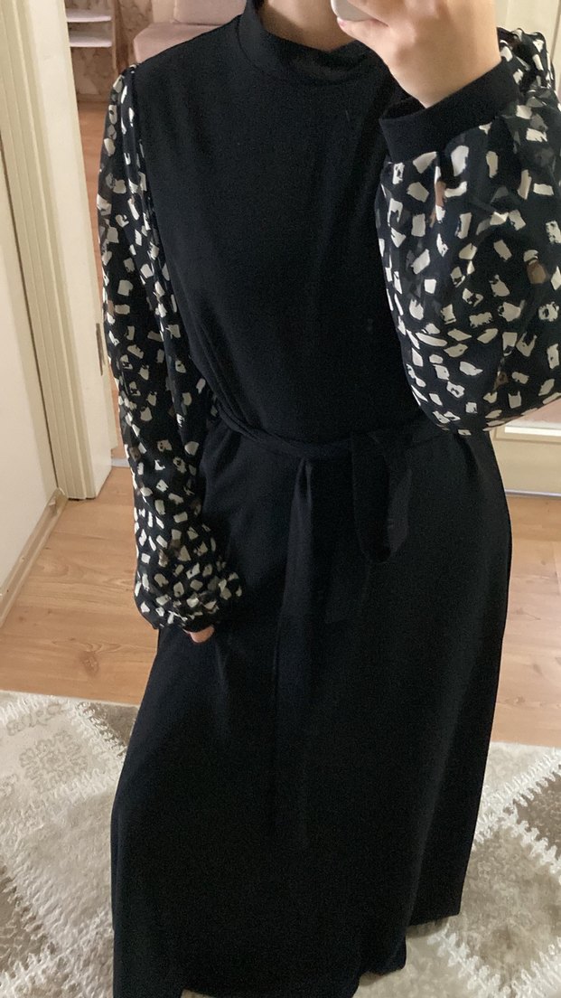 Uzun Tesettür Elbise - Görsel 5