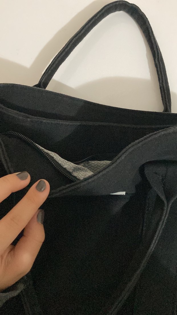 Siyah Süet Minimalist Kadın Çanta - Görsel 2