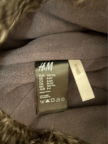 3-5 Yaş, 21 cm Beden haki Renk H&M kurklu cocuk baslik 4-6yas