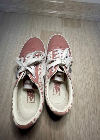 Pembe Bağcıklı Vans Kadın Sneakers - Görsel 2