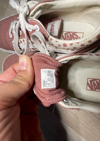 Pembe Bağcıklı Vans Kadın Sneakers - Görsel 4