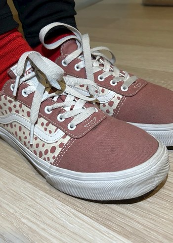 Pembe Bağcıklı Vans Kadın Sneakers - Görsel 7
