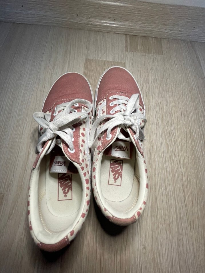 Pembe Bağcıklı Vans Kadın Sneakers - Görsel 2