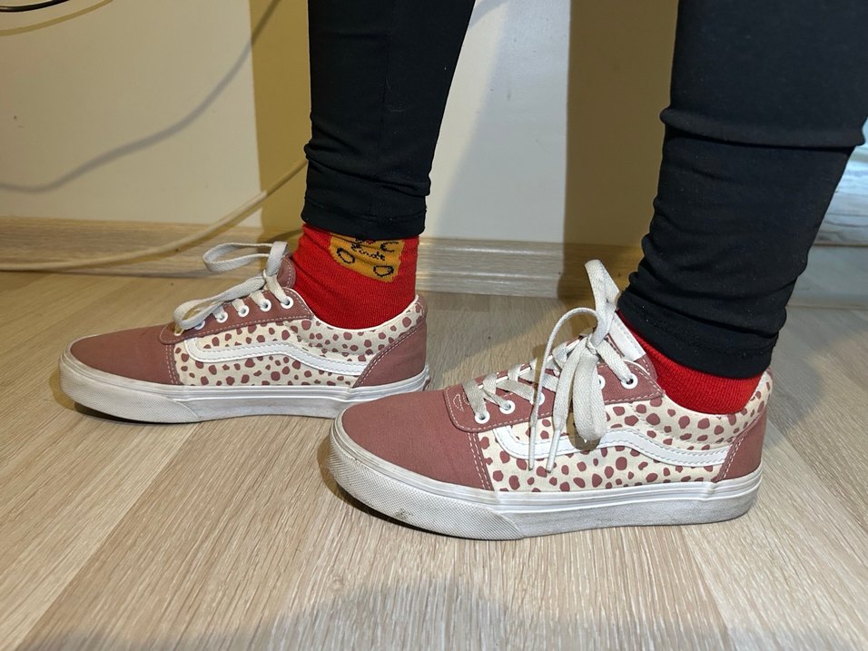 Pembe Bağcıklı Vans Kadın Sneakers - Görsel 5