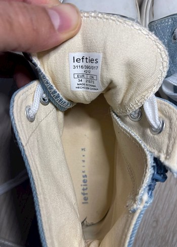 Çocuk Kot Sneakers Fermuarlı - Görsel 3