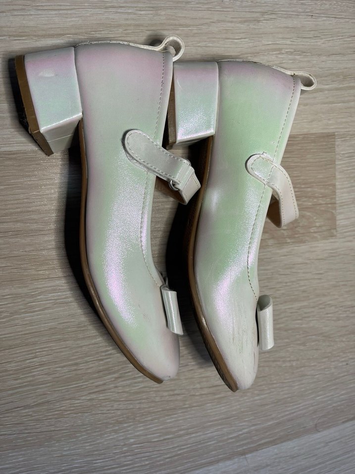 Kız Çocuk Beyaz Fiyonk Detaylı Babet - Görsel 2