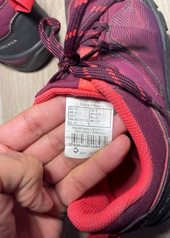 Mor Kadın Spor Ayakkabı Velcro Detaylı - Görsel 5