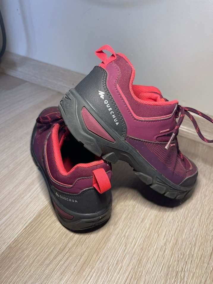 Mor Kadın Spor Ayakkabı Velcro Detaylı - Görsel 4