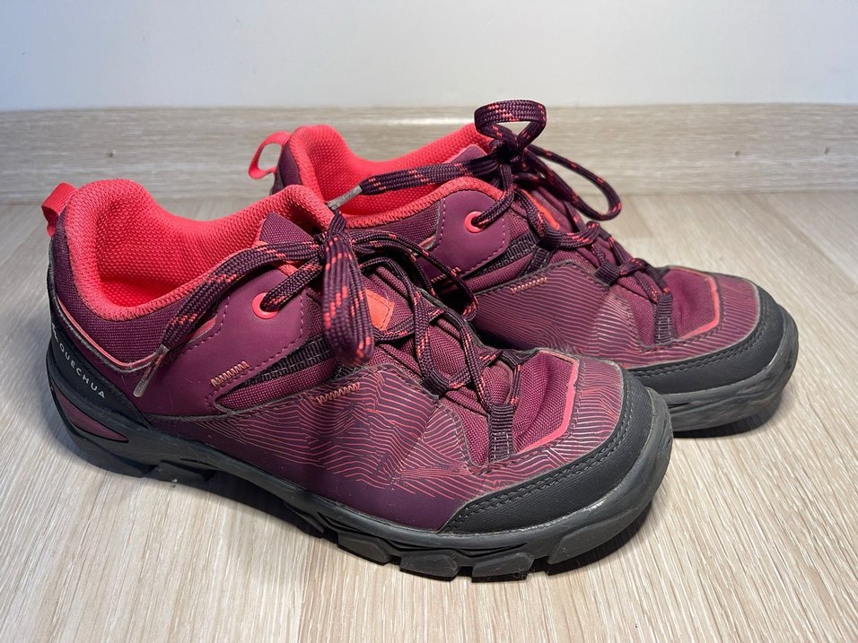 Mor Kadın Spor Ayakkabı Velcro Detaylı - Görsel 2