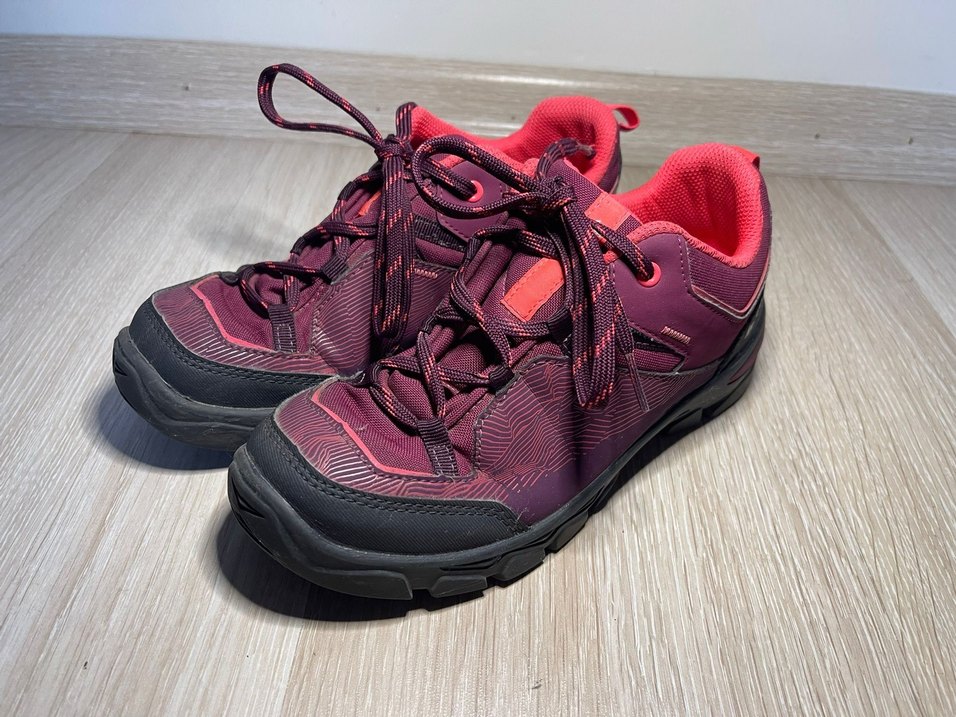 Mor Kadın Spor Ayakkabı Velcro Detaylı - Görsel 3