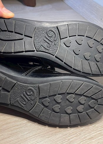 Kız Çocuk Siyah Tokalı Babet Ayakkabı - Görsel 3