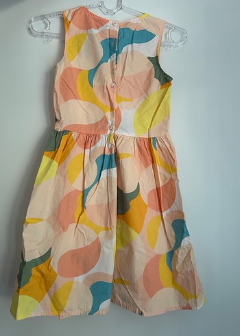 Kız Çocuk Çok Renkli Pilili Elbise - Görsel 2