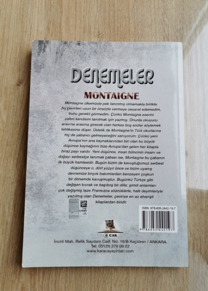 MONTAIGNE DENEMELER - Görsel 2