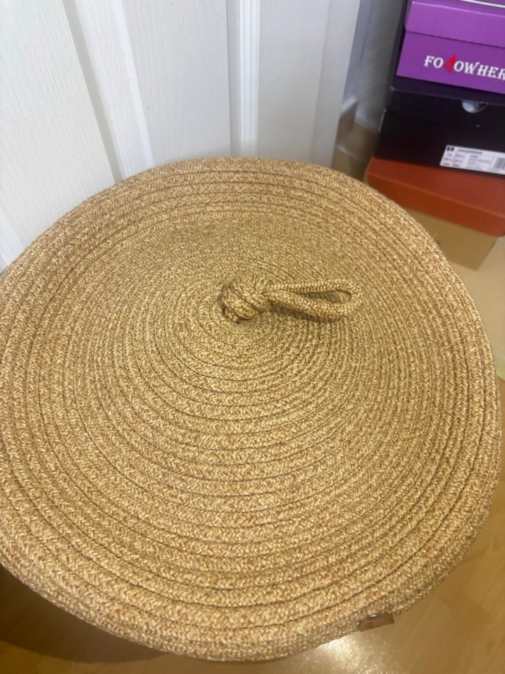 Bej Hasır Saklama Sepeti - Görsel 2