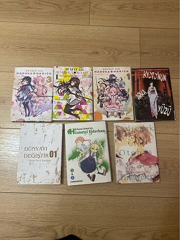 Anime manga kitaplar #madoma(sticker hediye)