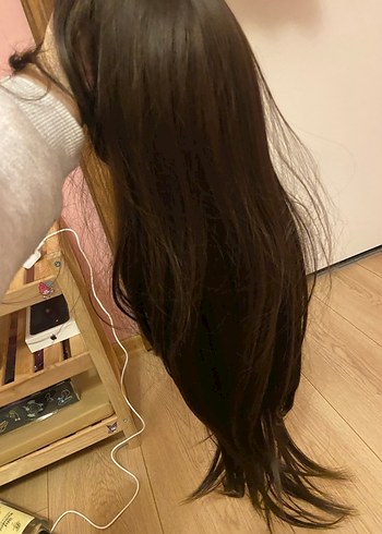 Kore tarzı perçemli peruk - Görsel 4