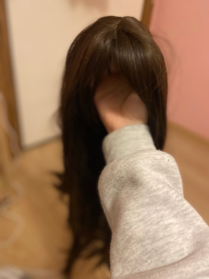 Kore tarzı perçemli peruk - Görsel 2