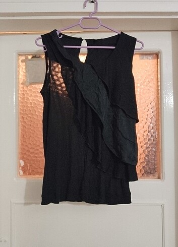 m Beden Massimo Dutti M Beden Siyah Kısa Kollu