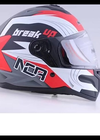 NCR KIRMIZI SİYAH MAT KASK L BEDEN SIFIR - Görsel 2