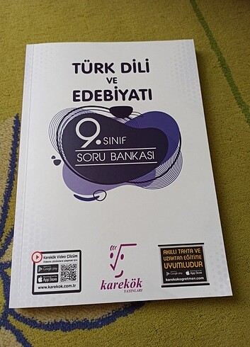 KAREKÖK YAYINLARI SIFIR 9. SİNİF TÜRK DİLİ VE EDEBİYATI SORU BAN