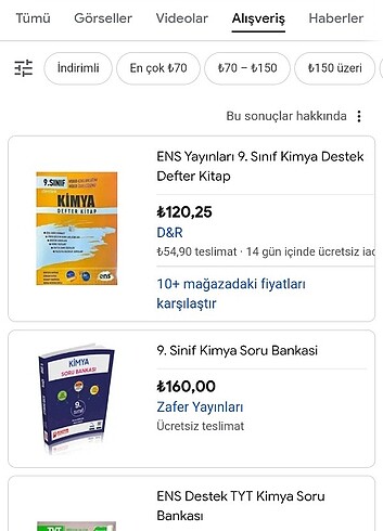 9. SINIF KİMYA ENS YAYINLARI YENİ BASIM - Görsel 2