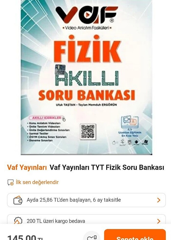 9. SINIF FİZİK AKILLI SORU BANKASI VAF Y - Görsel 2