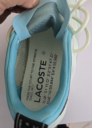 37 Beden turkuaz Renk Lacoste ayakkabi active 4851 