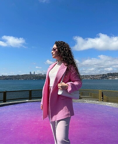 Pembe Blazer Ceket