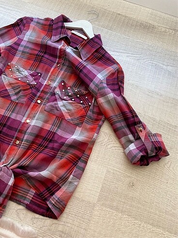 Batik Marka Taşlı Gömlek - Görsel 6