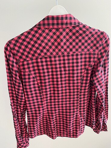 LCW Kareli Gömlek Kirmizi Siyah - Görsel 3