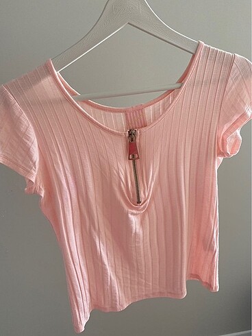 Pudra Bluz Kısa Kollu - Görsel 2