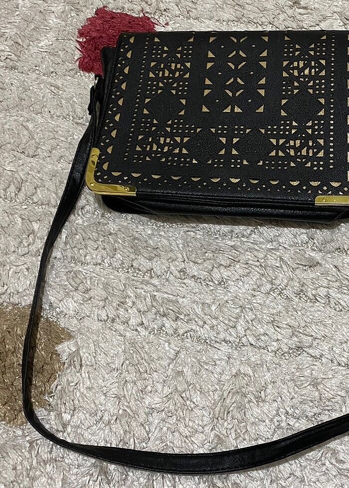 Askili Omuz Çantasi Siyah Renk - Görsel 3