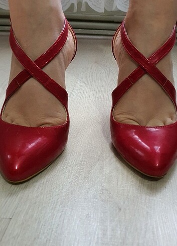 37 Beden kırmızı Renk Belinda Marka Kırmızı Stiletto Ayakkabı