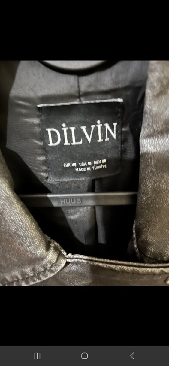 Kadın Siyah Biker Deri Ceket - Görsel 4