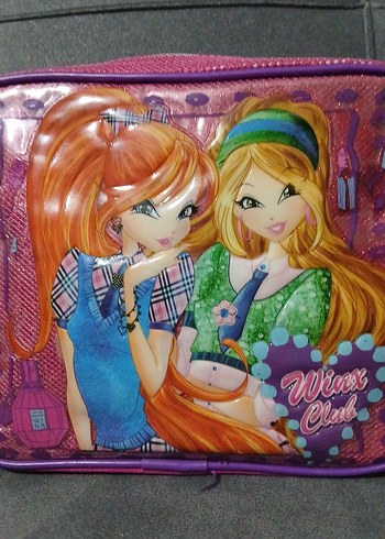 Winx Temalı Mor Renkli Çocuk beslenme Çantası