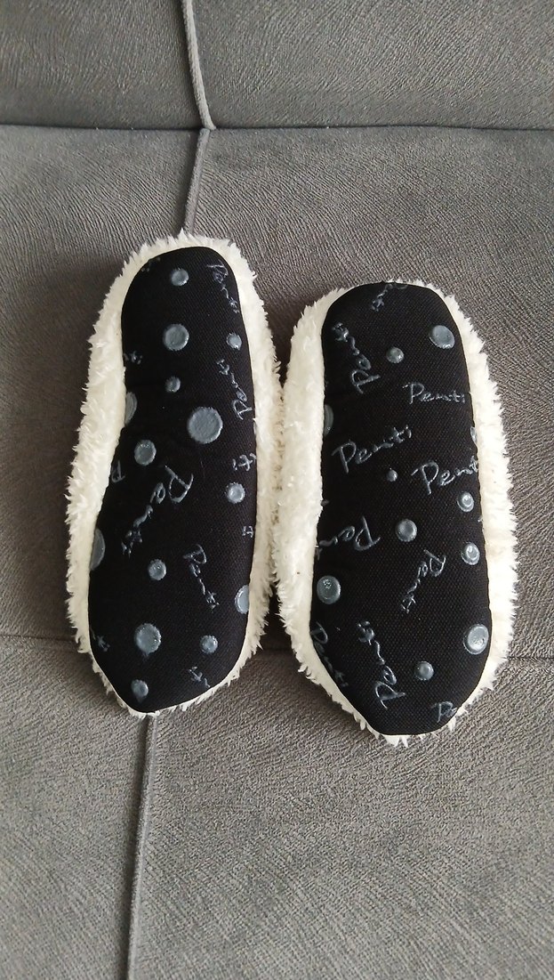 Kızlar için Beyaz Peluş Ev Terliği - Görsel 2