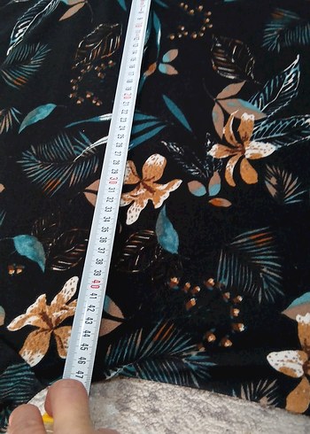 Çiçek Desenli Uzun Kadın Elbise - Görsel 5