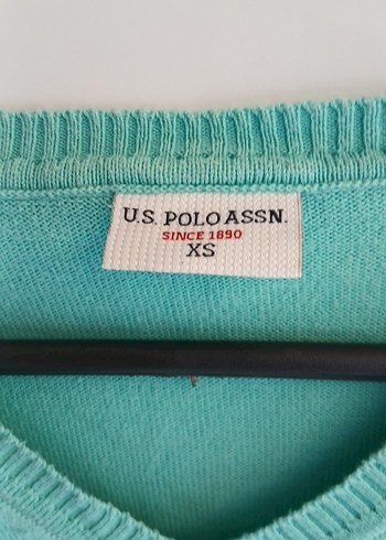 Turkuaz V Yaka Kadın Triko Kazak - Görsel 2