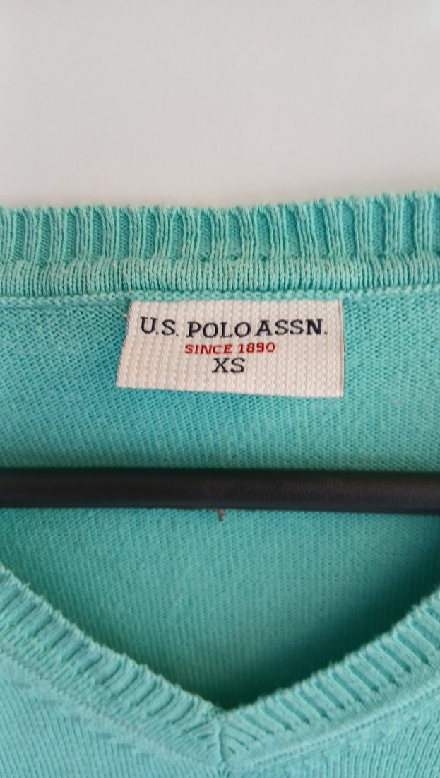 Turkuaz V Yaka Kadın Triko Kazak - Görsel 2