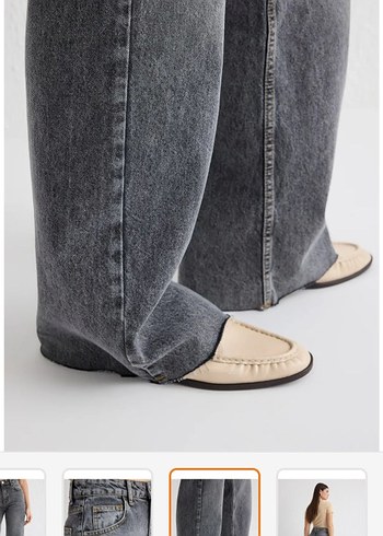 Trendyol & Milla Gri Denim Kadın Pantolon wide leg trendyolmilla s beden